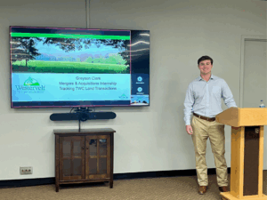 Center for Forest Business student Greyson Clark